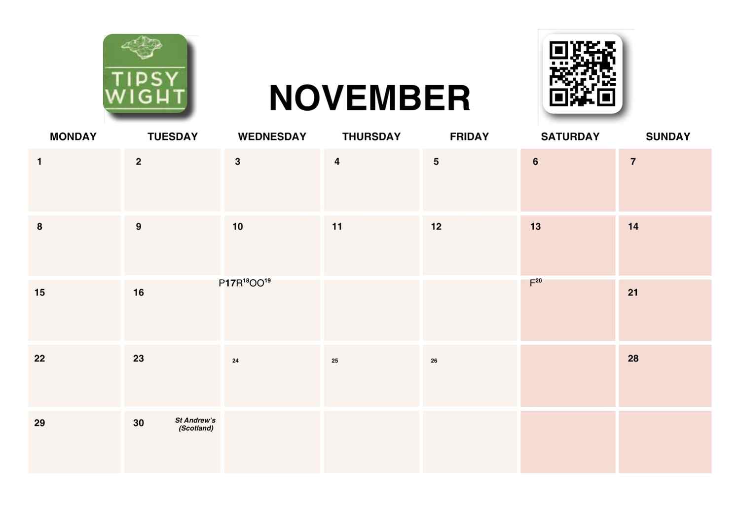 2027 Isle of Wight Red Squirrel Trust Calendar - Image 23