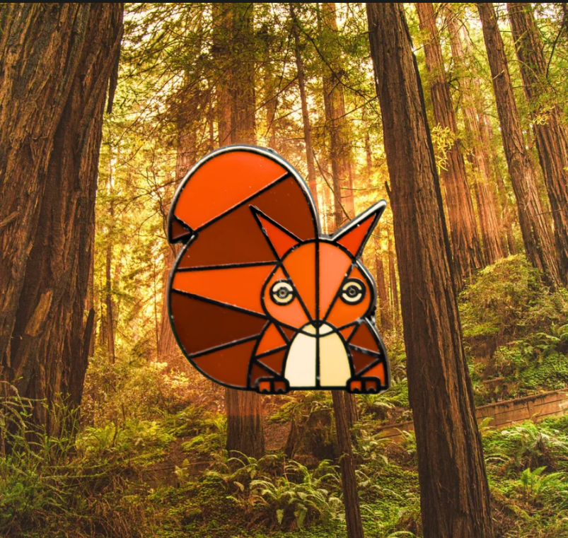 The Forever Wild Co Red Squirrel Badge